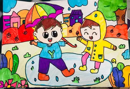 【少儿美术】20190212 《下雨啦》