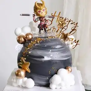 网红猴子孙悟空烘焙蛋糕装饰摆件猴哥男神生日烘焙装饰摆件用品