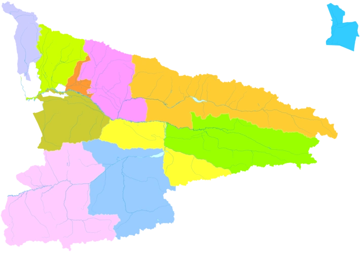 伊犁哈萨克自治州直属地区行政区划图伊犁州直辖3个县级市,7个县,1个
