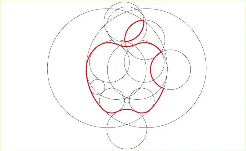 绘制苹果logo的方法