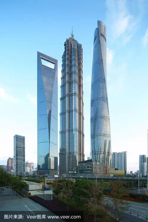上海浦东陆家嘴摩天大楼