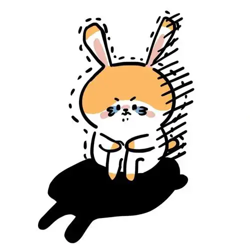 给个月饼吧04#原创绘画  #我的随手画  #兔子日常  #小兔子表情包