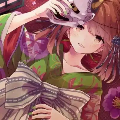 日系和服动漫女头:等春风拂尽人间_卡通动漫头像_我要个性网