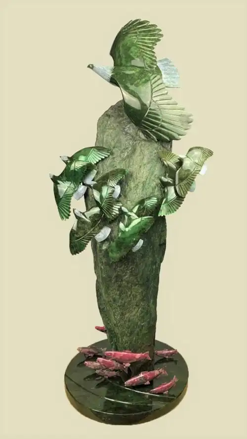 加拿大碧玉雕刻中华绝艺在北美绽放