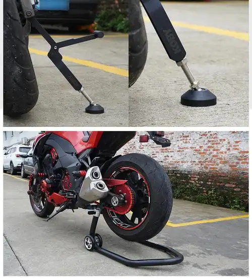 便携式摩托车起车架重机铝合金通用型停车起落架后轮升降支撑架强劲