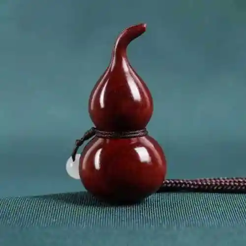 小叶紫檀葫芦挂件福禄文玩木质雕件高油密手把件文玩配饰真品