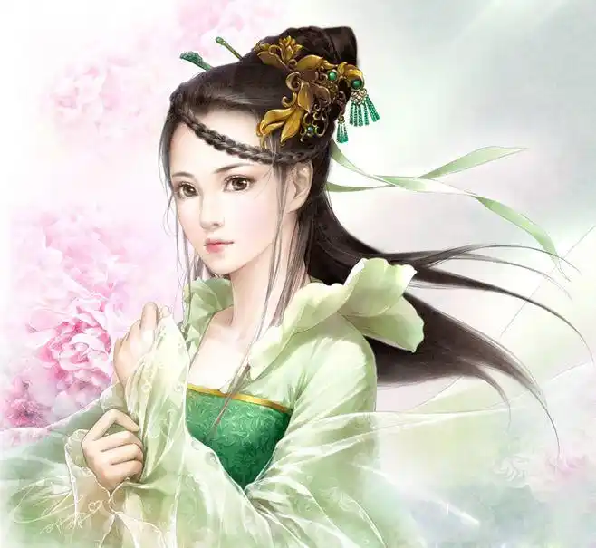 古风美女 女性 古装 插画 唯美 美女 美人 古风人物 古风女子 倾国