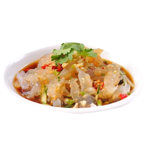 海蜇丝 海蜇皮温州特产海蛰头哲皮菜 生鲜 175g*4袋 海蜇头