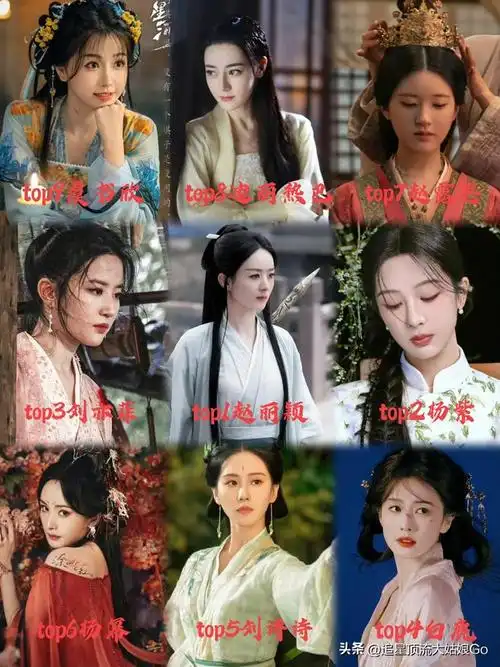 现阶段10位当红女演员扛剧能力排名杨紫第2白鹿第4热巴第8