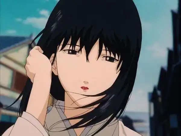 女主雪代巴这个眼神迷惘,伸手轻撩头发的画面,当时真的美到我了.并不