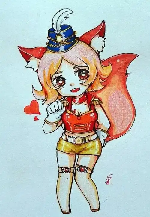 王者荣耀妲己卡通版简笔画绘画教程一步步教学