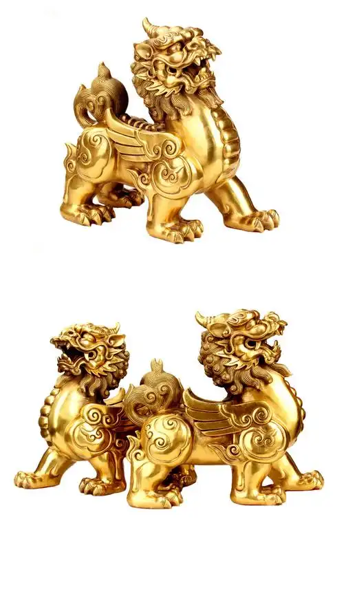 批发黄铜貔貅摆件金钱皮丘大号皮休店铺开业礼品家居工艺品