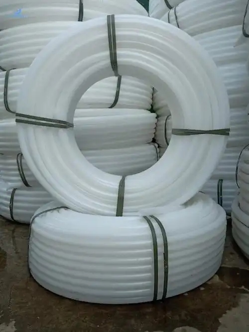 白色pe塑料硬管穿线电力地埋热熔盘管直管pe管