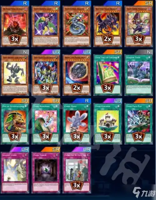 游戏王大师决斗卡通卡组构筑哪个好