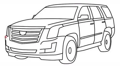 如何用线条描画一辆suv的轮廓