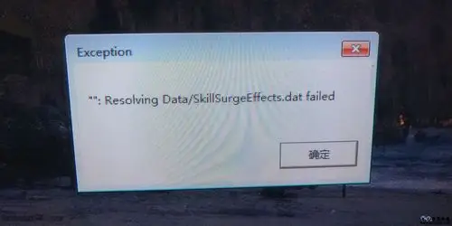流放之路报错exceptionresovlingdata