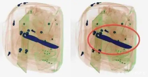 你知道机场安检人员如何通过x光检查行李中的违禁品吗?