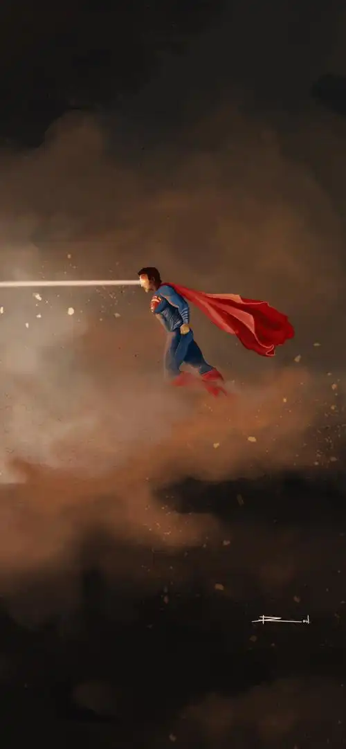 帅气dc英雄超人的激光眼霸气,高清图片,手机壁纸