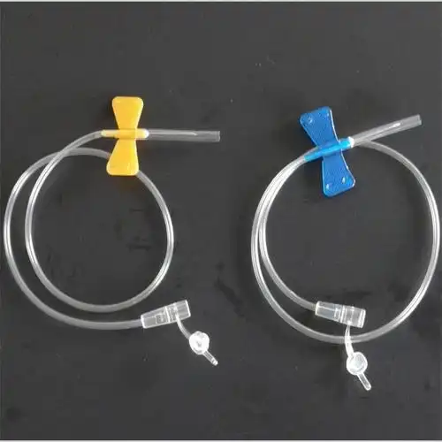 厂家供应一次性头皮针 直口螺口双叶片