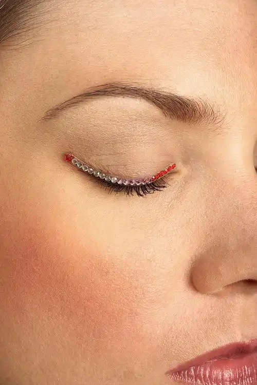 eyelid jewels jewel eyelids eye lid lids makeup eyelashes