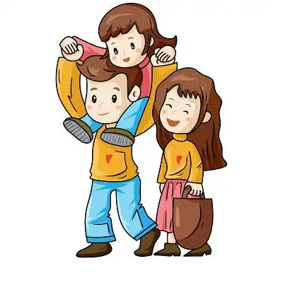 爸爸妈妈孩子素材