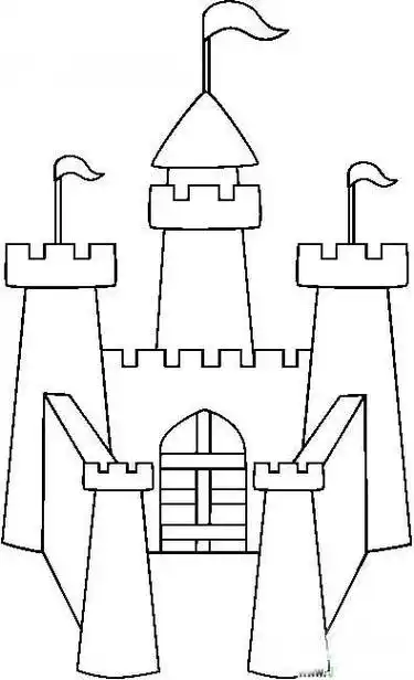 建筑图片童话城堡简笔画图片童话故事城堡的简笔画儿童简笔画童话城