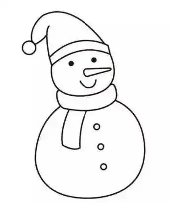 雪人简笔画怎么画 雪花简笔画图片