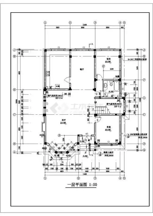 某地区二层住宅别墅建筑方案施工图