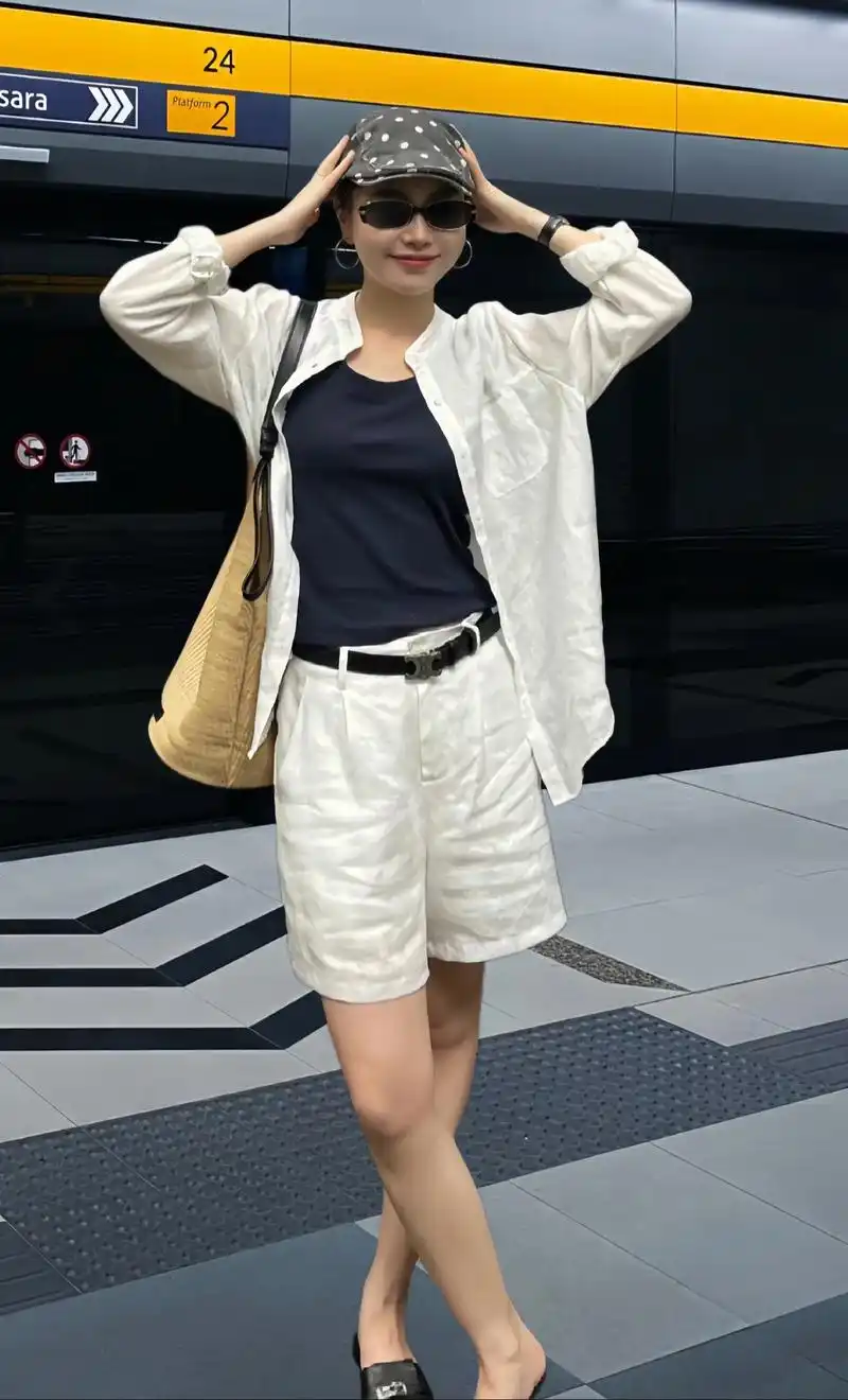 夏日里麻料套装真的高级又舒服!