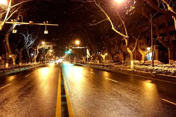 凌晨5点上山拍雪景