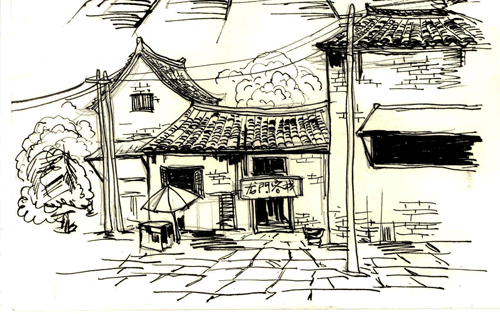 豆佩编号12010作品龙门客栈