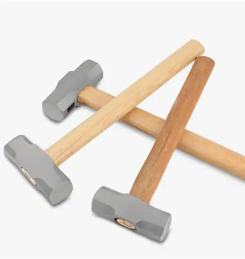 铁锤子工地用铁锤大锤子大号重型八角锤手锤木柄石工砸墙拆墙工具2磅