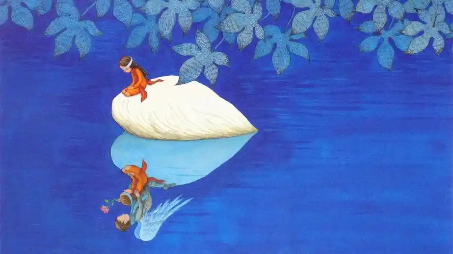 图为几米的作品恋之风景系列之一静静