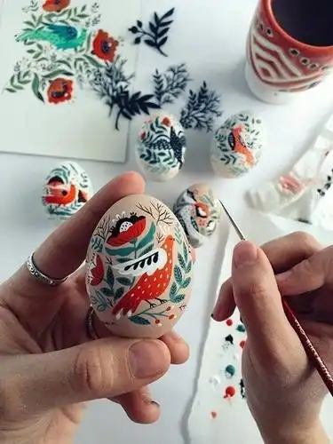 鸡蛋上的奇幻世界:创意蛋壳彩绘欣赏