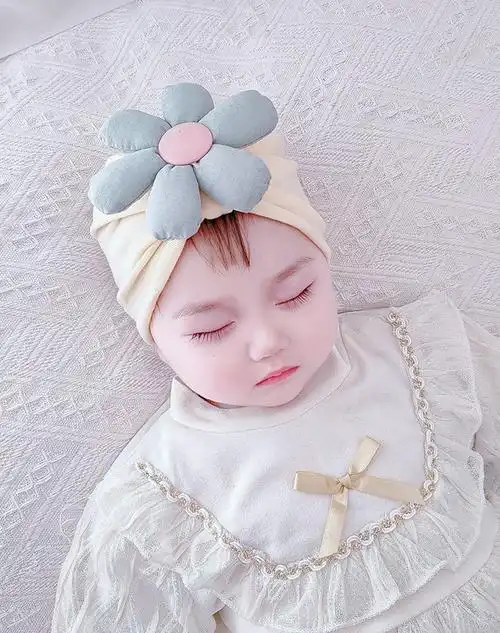 贝娜茜婴儿帽子春秋薄款女宝宝可爱超萌新生儿胎帽夏季单层网红婴幼儿