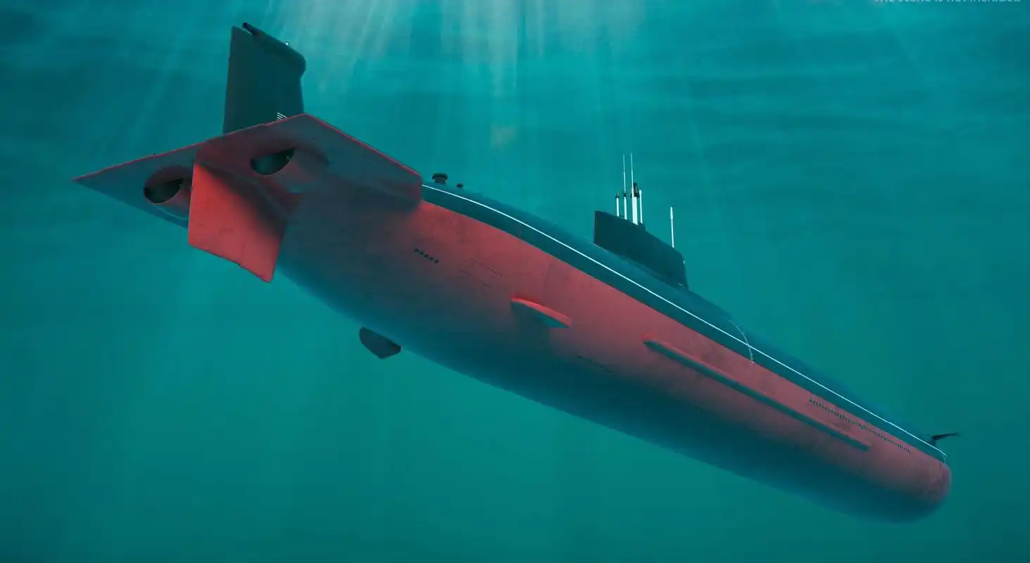 建模欣赏:俄罗斯海军 台风级战略导弹核潜艇