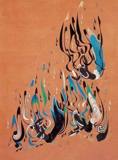 莫高窟419 窟 隋代龛顶飞天