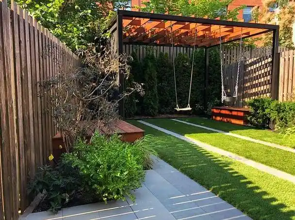 庭院设计小面积花园也可以种草坪6个造型特别的草坪私家花园