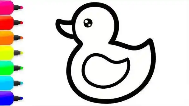 简笔画小鸭子 幼儿园简笔画小鸭子