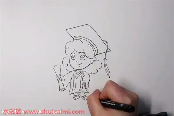 小博士怎么画小博士简笔画简单彩色