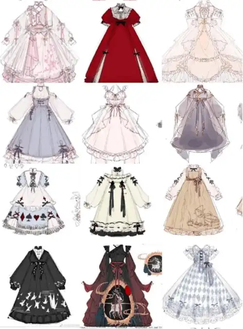 绘画素材服装服饰设计素材