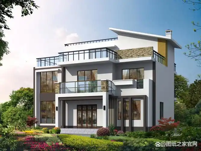 开间13.2米 进深10米,三层现代风格别墅效果布局分享