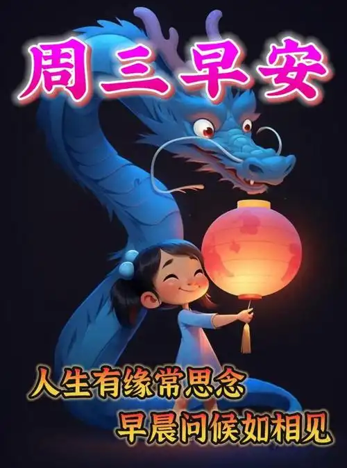 2月7日早安祝福语表情图片大全问候语愿君周三愉快吉祥安康