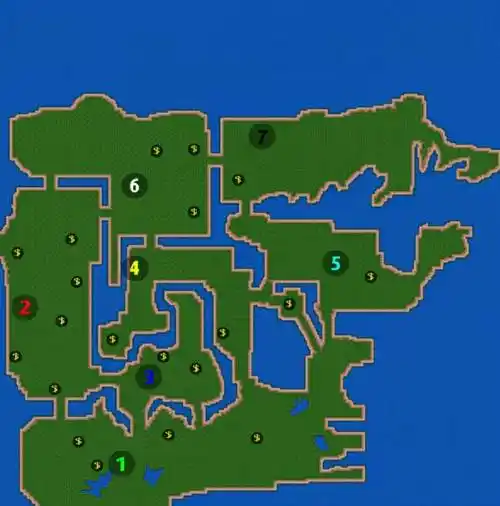 5个地图-地图分享-铁锈战争 - rusted warfare