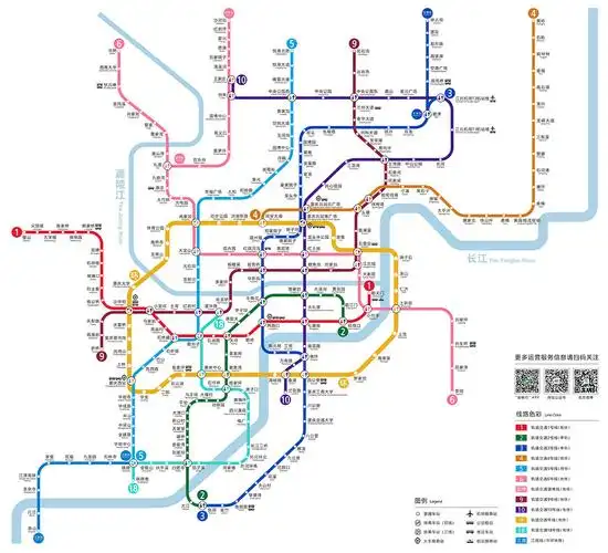 重庆轻轨地铁线路图及运营时间几点开始几点结束时间介绍