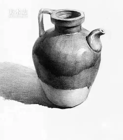 单个素描静物一定要吃透它们的结构和质感