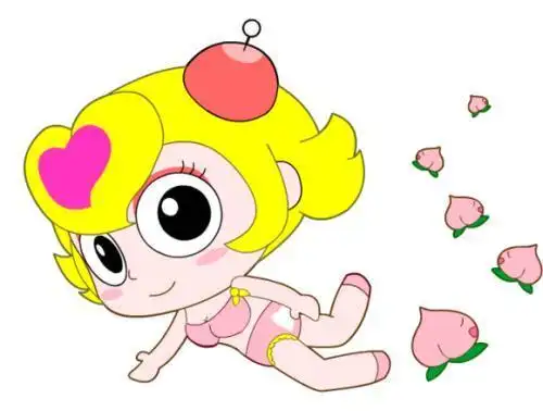 开心超人之怪兽联盟中的桃子姐姐简笔画