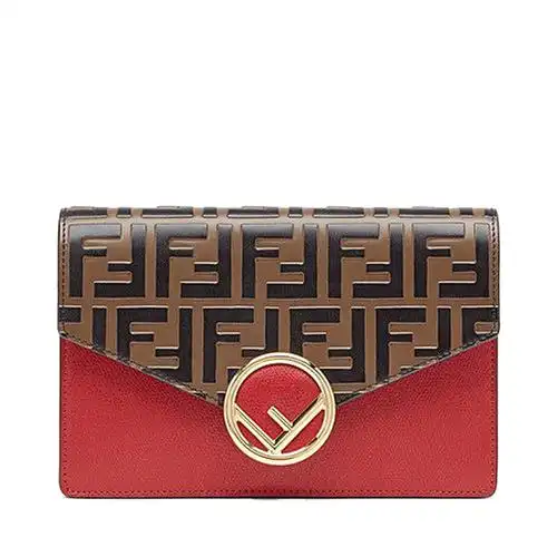 fendi芬迪ff图案迷你女士单肩女士包袋