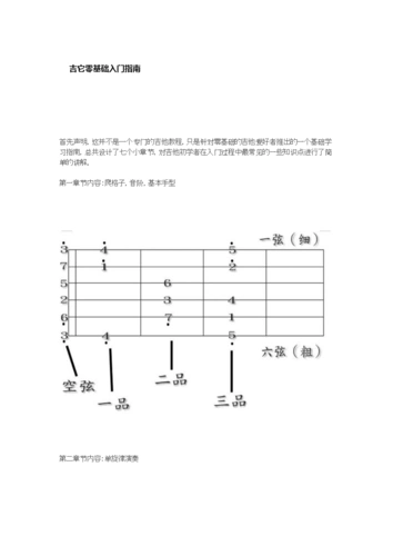 吉它--零基础入门指南.doc