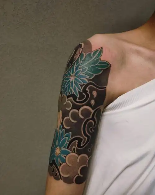 传统 font color=red>大臂纹身 /font>图片_手臂老传统纹身图案